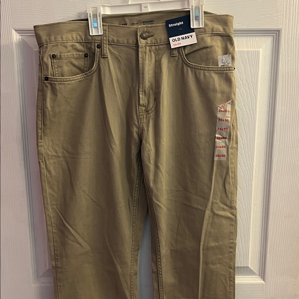 Old Navy Men's Khaki Straight Jeans